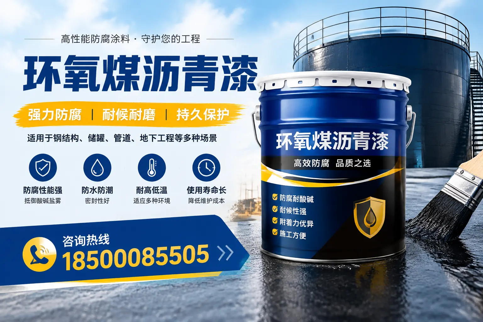 环氧煤沥青漆在工业中的应用,江门企业的选择